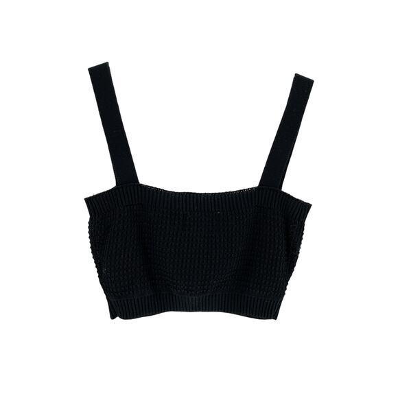 Loulou Studio 'Senna' Black Cotton Tank Top Size L - Picture 3 of 4